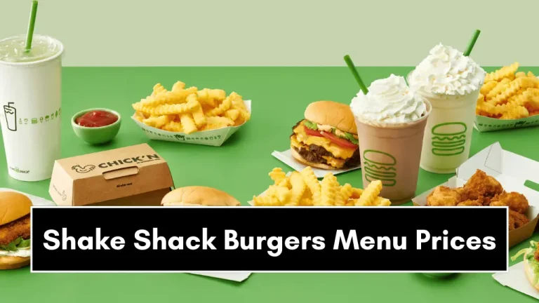 Shake Shack Burgers Menu Prices