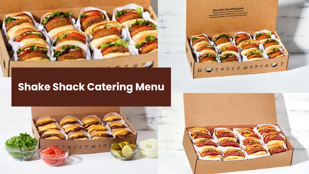 Shake Shack Catering Menu